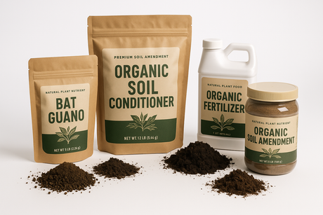 Soil amendments such Guanokalong, Ecothrive