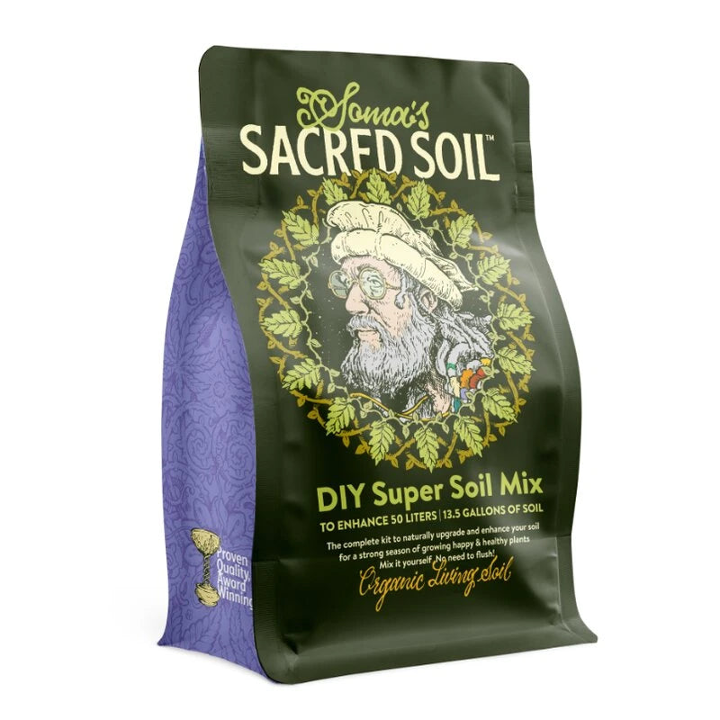 Soma's Sacred Soil – DIY Living Soil Mix 700g (Treats 50L of Soil)