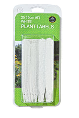 White Plant Labels 15cm (25 Pack)