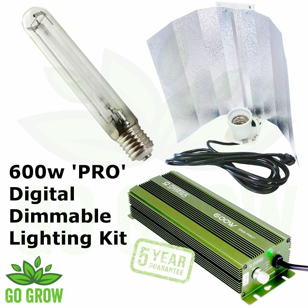 Omega Green Digi Pro Digital Dimmable 600w Light Kit