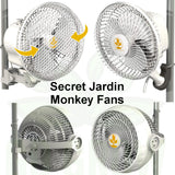 Secret Jardin Monkey Fan – Space-Saving Clip Fan for Grow Tents (6" & 7")