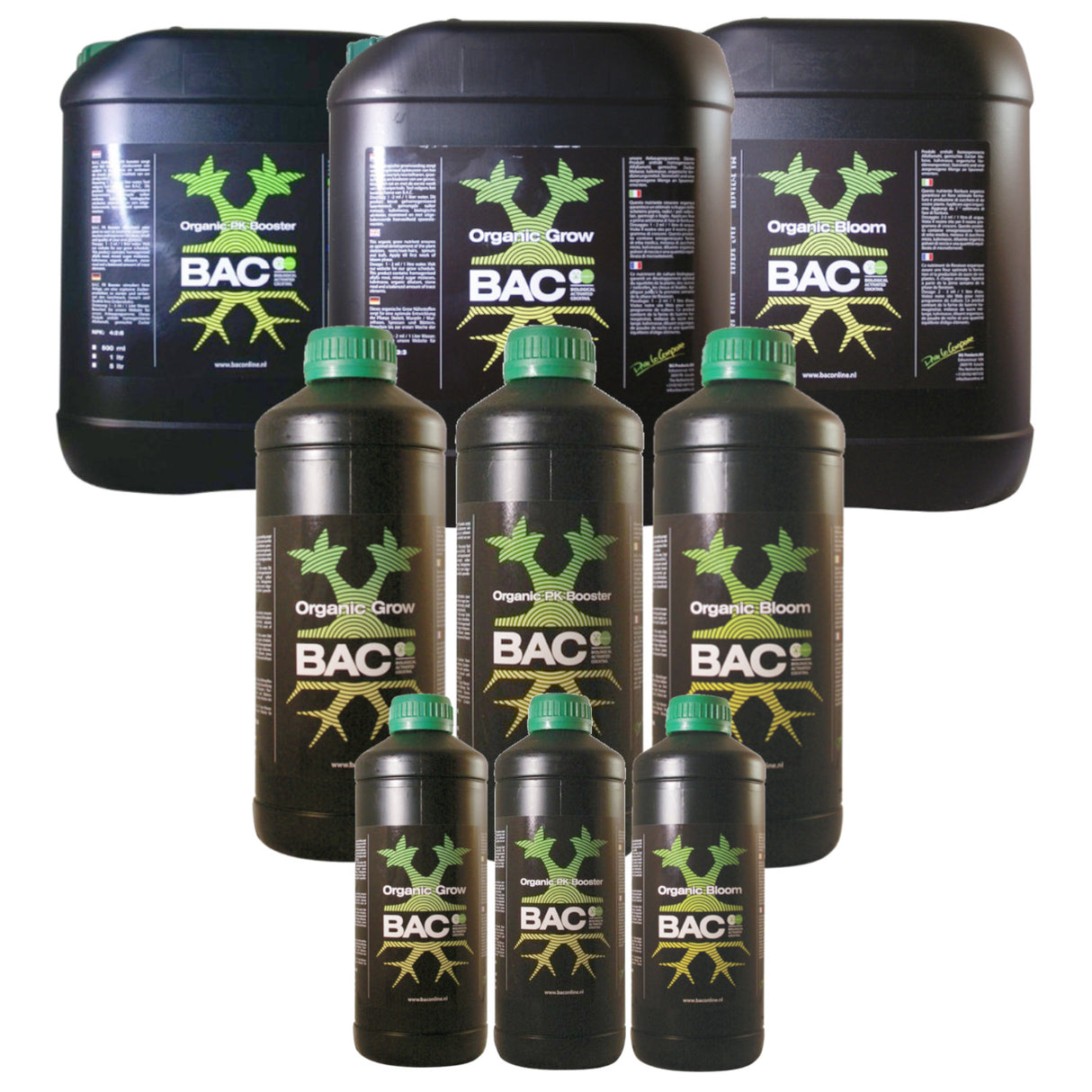 BAC Nutrient Kit - Grow, Bloom & PK Booster