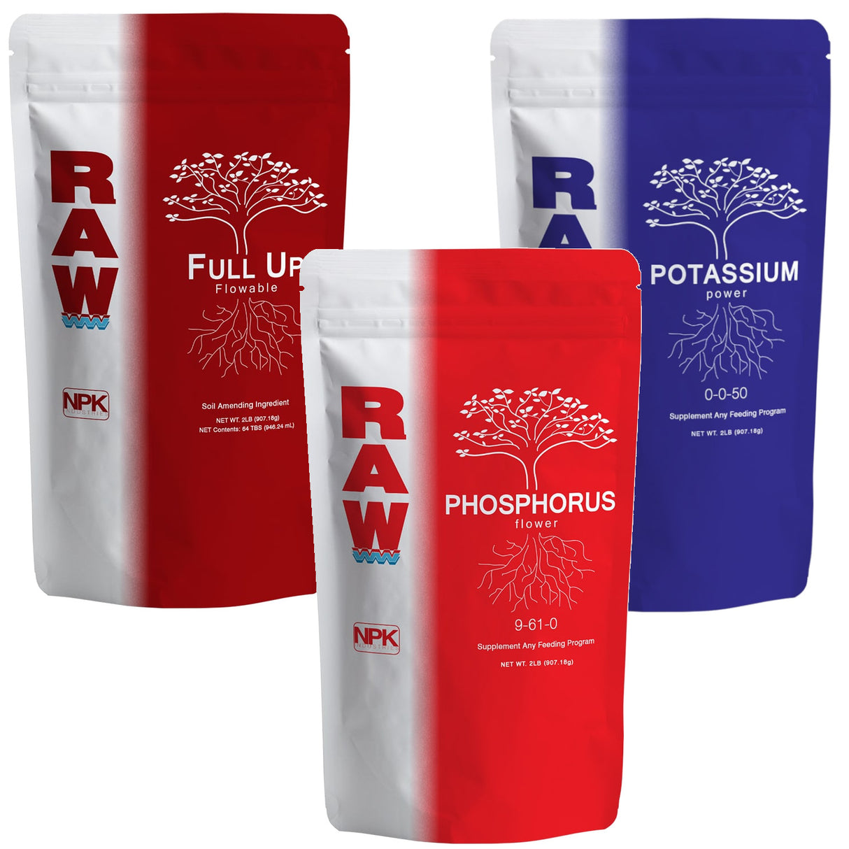 RAW Potassium, Phosphorus, Full up  - Mid Bloom Booster Pack
