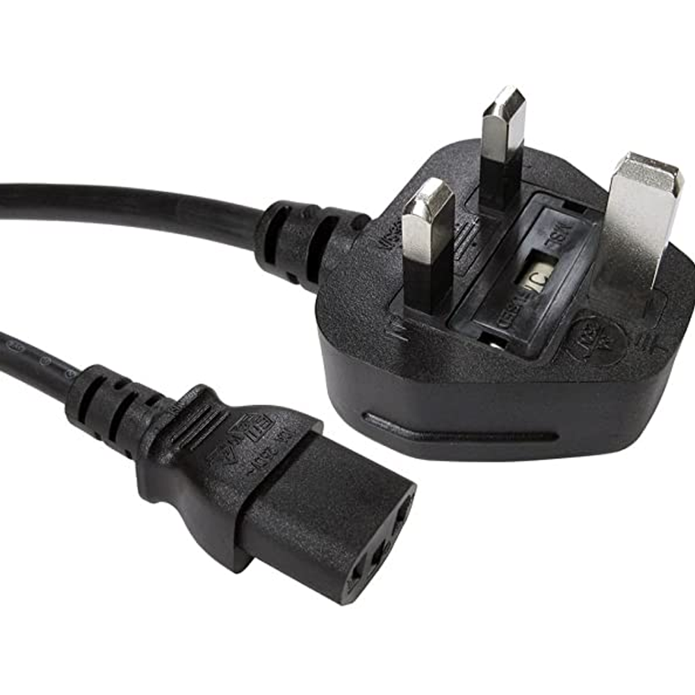 IEC lead with UK Plug (Kettle Lead)